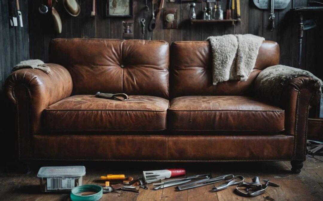 Comment utiliser un kit de réparation pour un canapé en cuir déchiré